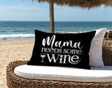 Fulham Mama Needs Lumbar Indoor/Outdoor Throw Pillow