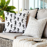 Hemmings Seahorse Square Indoor/Outdoor Throw Pillow