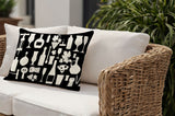 Hyatt Wine And Lumbar Indoor/Outdoor Throw Pillow