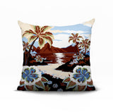 Kekoa Tropical Island Reversible Indoor/Outdoor Square Pillow