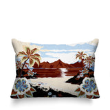 Kekoa Tropical Island Reversible Indoor/Outdoor Rectangle Pillow