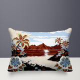 Kekoa Tropical Island Reversible Indoor/Outdoor Rectangle Pillow