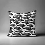 Kieran Fish Square Indoor/Outdoor Throw Pillow