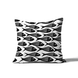 Kieran Fish Square Indoor/Outdoor Throw Pillow