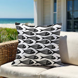 Kieran Fish Square Indoor/Outdoor Throw Pillow