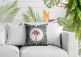 Leilani Palm Reversible Indoor/Outdoor Square Pillow