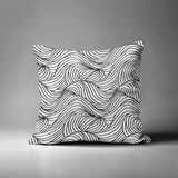 Madden Ocean Waves Square Indoor/Outdoor Throw Pillow