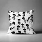 Octavian Jellyfish Square Indoor/Outdoor Throw Pillow