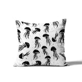Octavian Jellyfish Square Indoor/Outdoor Throw Pillow