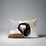 Parson Wine Glass Lumbar Indoor/Outdoor Throw Pillow