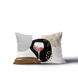 Parson Wine Glass Lumbar Indoor/Outdoor Throw Pillow