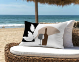 Potter Wine Glass Lumbar Indoor/Outdoor Throw Pillow