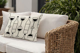 Purcill Wine Glass Lumbar Indoor/Outdoor Throw Pillow