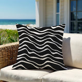 Richardson Ocean Waves Square Indoor/Outdoor Throw Pillow