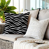 Richardson Ocean Waves Square Indoor/Outdoor Throw Pillow