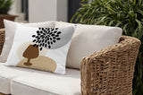 Savon Wine Glass Lumbar Indoor/Outdoor Throw Pillow