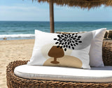 Savon Wine Glass Lumbar Indoor/Outdoor Throw Pillow