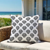 Sebastine Sea Shell Square Indoor/Outdoor Throw Pillow
