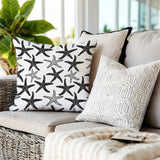 Theba Star Fish Square Indoor/Outdoor Throw Pillow