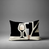 Winefield Wine Bottle Lumbar Indoor/Outdoor Throw Pillow