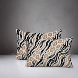 Blaine Zebra Print Indoor/Outdoor Reversible Rectangular Pillow