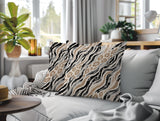 Blaine Zebra Print Indoor/Outdoor Reversible Square Pillow