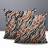 Blaine Zebra Print Indoor/Outdoor Reversible Square Pillow