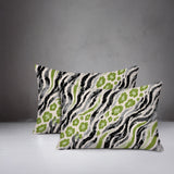 Blaine Zebra Print Indoor/Outdoor Reversible Rectangular Pillow