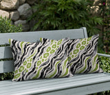 Blaine Zebra Print Indoor/Outdoor Reversible Rectangular Pillow