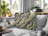 Blaine Zebra Print Indoor/Outdoor Reversible Square Pillow