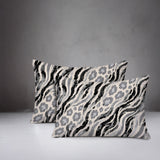 Blaine Zebra Print Indoor/Outdoor Reversible Rectangular Pillow