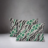 Blaine Zebra Print Indoor/Outdoor Reversible Rectangular Pillow