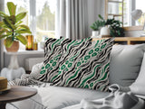 Blaine Zebra Print Indoor/Outdoor Reversible Square Pillow