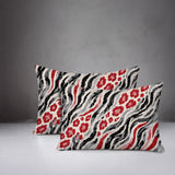 Blaine Zebra Print Indoor/Outdoor Reversible Rectangular Pillow
