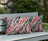 Blaine Zebra Print Indoor/Outdoor Reversible Rectangular Pillow