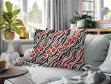 Blaine Zebra Print Indoor/Outdoor Reversible Square Pillow
