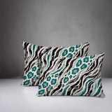 Blaine Zebra Print Indoor/Outdoor Reversible Rectangular Pillow