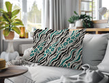 Blaine Zebra Print Indoor/Outdoor Reversible Square Pillow