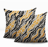 Blaine Zebra Print Indoor/Outdoor Reversible Square Pillow