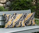 Blaine Zebra Print Indoor/Outdoor Reversible Rectangular Pillow
