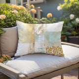 Blois Abstract Spun Polyester Outdoor Reversible Throw Rectangular Pillow