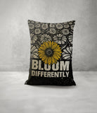 Bloom Faux Linen Lumber Pillow