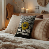 Bloom Faux Linen Lumber Pillow