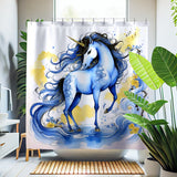 Blue Shower Curtain