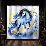 Blue Shower Curtain