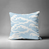 Copley Ocean Waves Square Indoor/Outdoor Throw Pillow