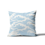 Copley Ocean Waves Square Indoor/Outdoor Throw Pillow