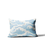 Copley Ocean Waves Lumbar Indoor/Outdoor Throw Pillow
