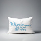 Davey Wine Lumbar Indoor/Outdoor Throw Pillow