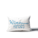 Davey Wine Lumbar Indoor/Outdoor Throw Pillow